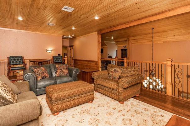 Interior, Living room, Recessed Lighting, Wooden Ceilings, Wood Texture Flooring