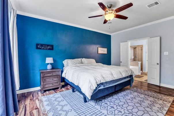 Bedroom, Interior, Wood Texture Flooring