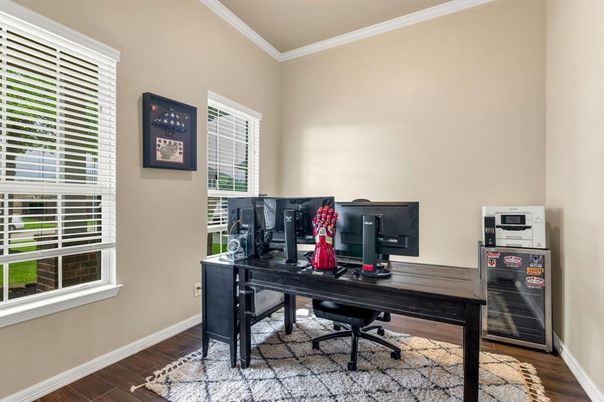 Home Office, Interior, Wood Texture Flooring