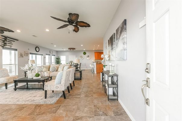Interior, Kitchen, Living room, Recessed Lighting