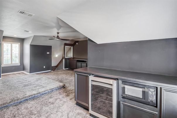 Empty room, Interior, Kitchen, Recessed Lighting