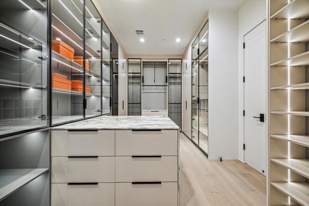 Interior, Recessed Lighting, Walk-in Closets, Wood Texture Flooring