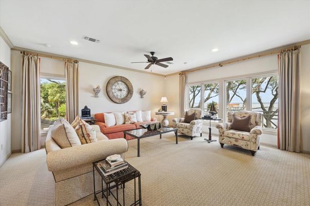 Interior, Living room, Recessed Lighting