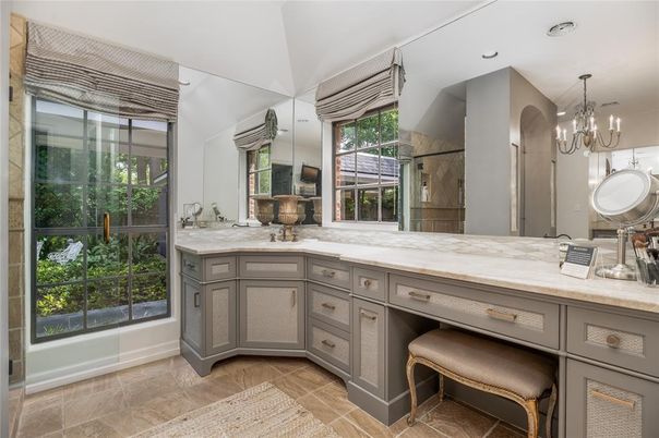 Bathroom, Chandelier, Interior, Recessed Lighting