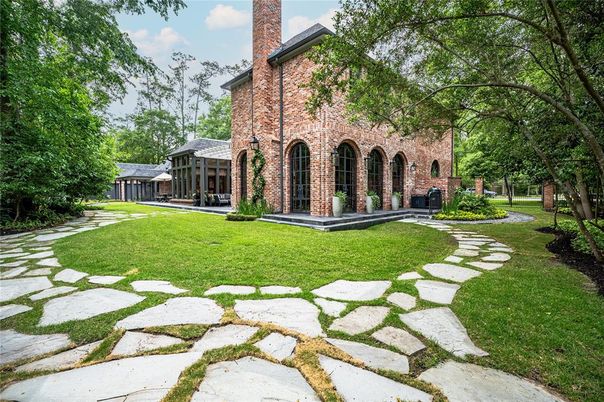 Backyard, Exterior, Facade, Brick Facade, French Provincial