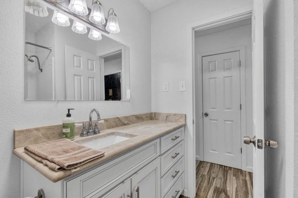 Bathroom, Interior, Wood Texture Flooring