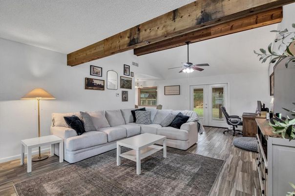 Home Office, Interior, Living room, Wooden Beams, Wood Texture Flooring