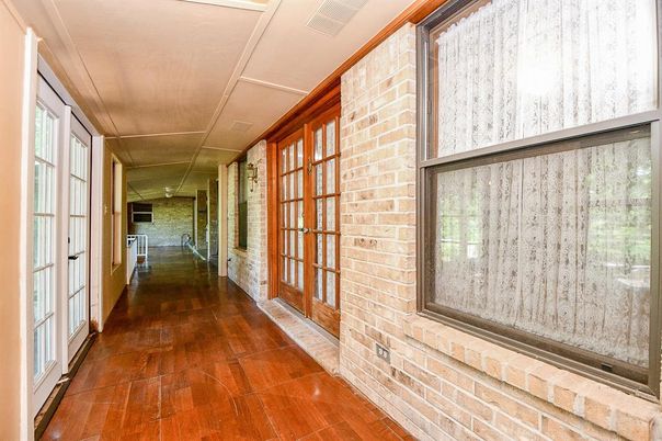 Interior, Stone Walls, Wood Texture Flooring