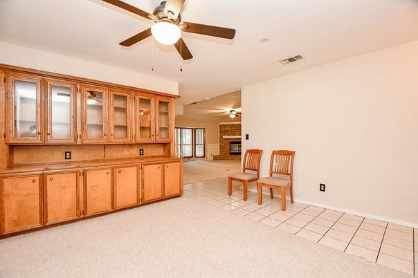 Empty room, Fireplace, Interior