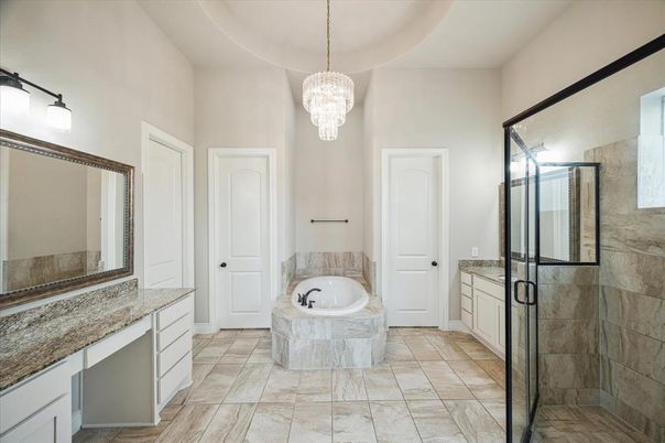 Bathroom, Chandelier, Interior