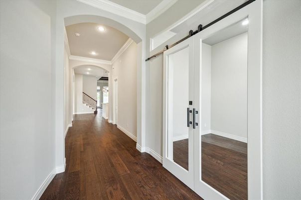 Elevator, Interior, Recessed Lighting, Wood Texture Flooring