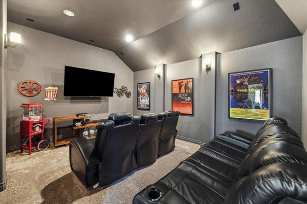 Home Theatre Room, Interior, Projection Screen, Recessed Lighting, Theatre Room