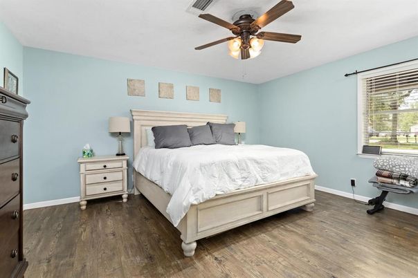 Bedroom, Interior, Wood Texture Flooring