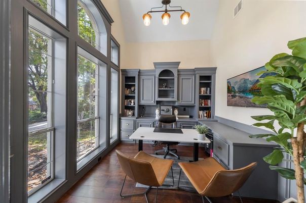 Home Office, Interior, Wood Texture Flooring