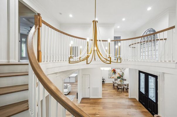 Chandelier, Interior, Pendant Lights, Recessed Lighting, Wood Texture Flooring