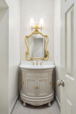 Bathroom, Chandelier, Interior
