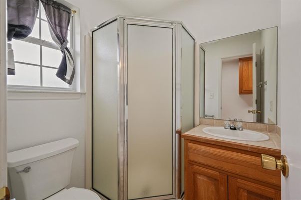 Bathroom, Glass Shower, Interior, Tile Countertops
