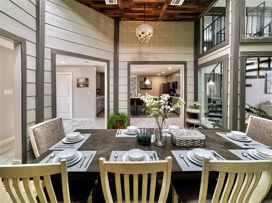 Dining room, Interior, Pendant Lights