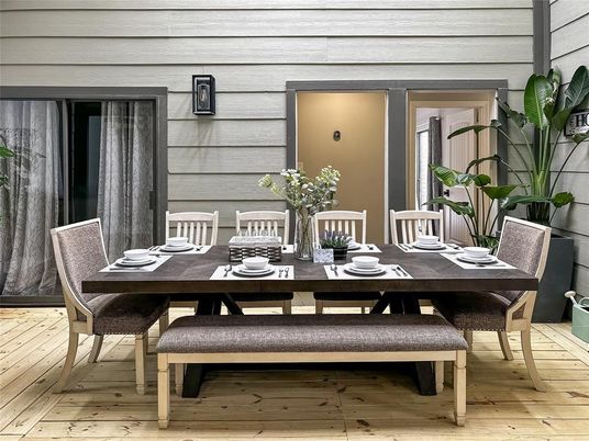 Dining room, Interior, Wood Texture Flooring