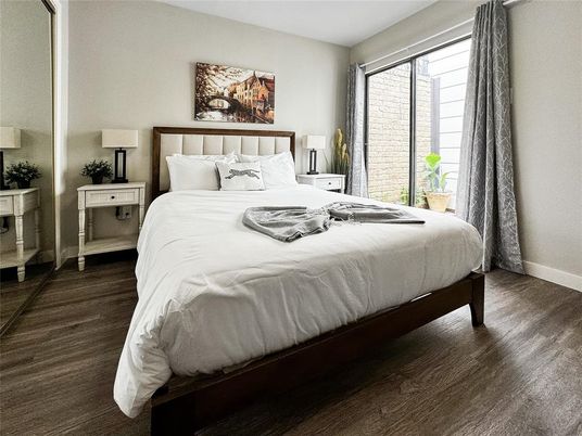 Bedroom, Interior, Wood Texture Flooring