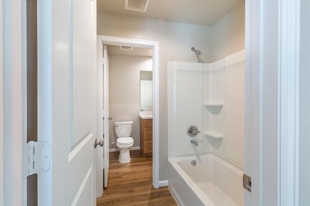 Bathroom, Interior, Wood Texture Flooring