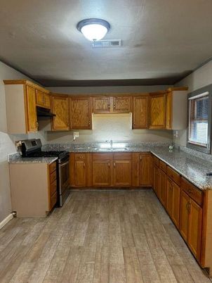 Interior, Kitchen, Wood Texture Flooring