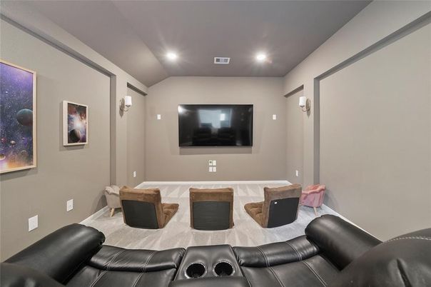 Home Theatre Room, Interior, Projection Screen, Recessed Lighting, Theatre Room