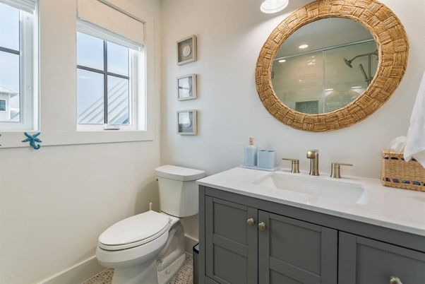 Bathroom, Interior, Recessed Lighting