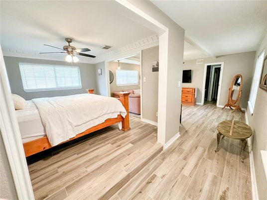 Bedroom, Interior, Wood Texture Flooring