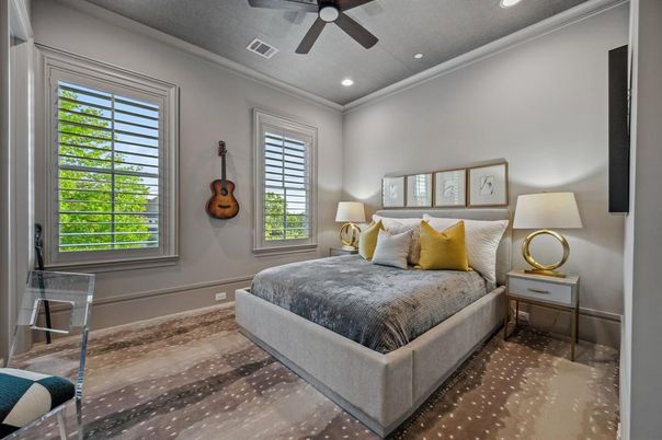 Bedroom, Interior, Recessed Lighting