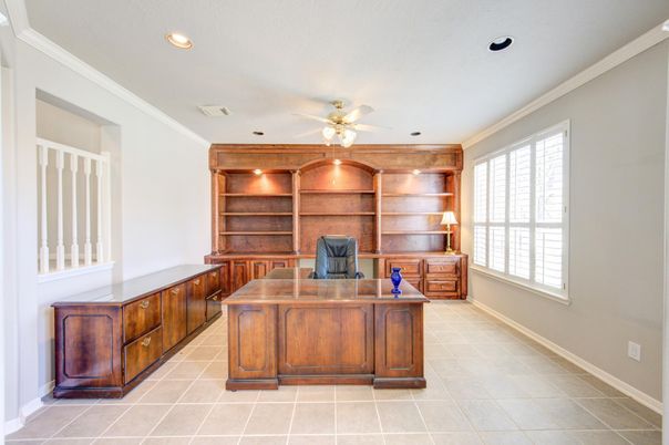Home Office, Interior, Recessed Lighting