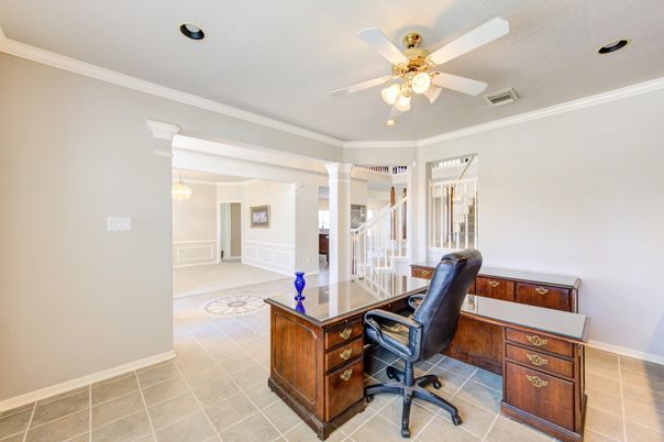 Home Office, Interior, Pendant Lights, Recessed Lighting
