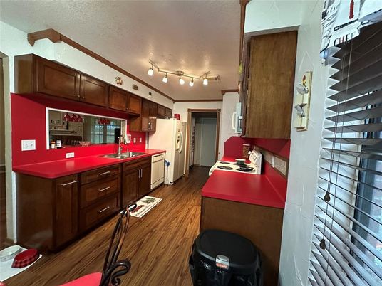 Interior, Kitchen, Wood Texture Flooring