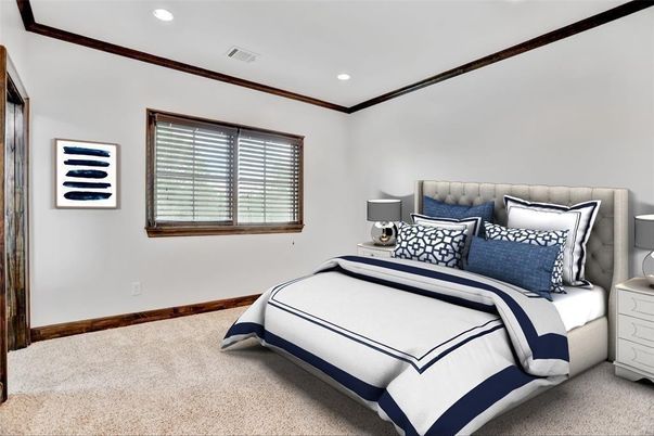Bedroom, Interior, Recessed Lighting