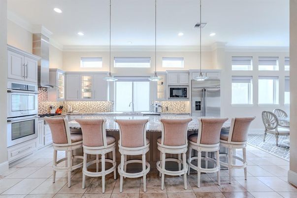 Interior, Kitchen, Pendant Lights, Recessed Lighting, Stainless Steel Appliances