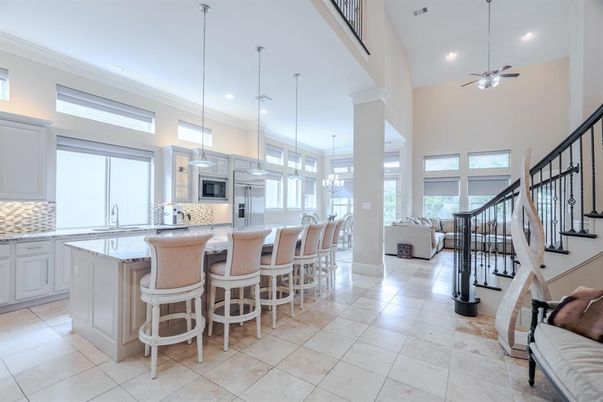 Interior, Kitchen, Pendant Lights, Recessed Lighting, Stainless Steel Appliances