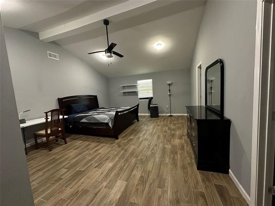 Bedroom, Interior, Wood Texture Flooring