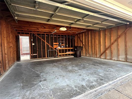 Garage, Interior, Wooden Beams, Wooden Walls