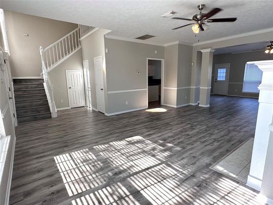 Empty room, Interior, Wood Texture Flooring