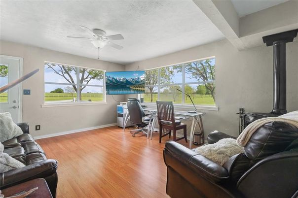 Home Office, Interior, Wood Texture Flooring