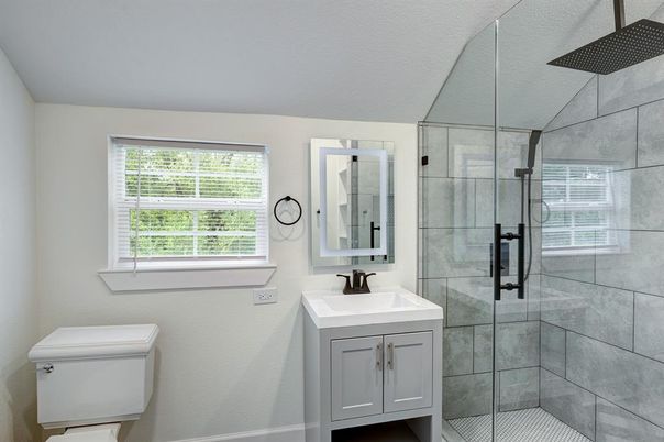 Bathroom, Glass Shower, Interior