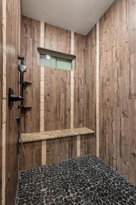 Bathroom, Interior, Wooden Walls