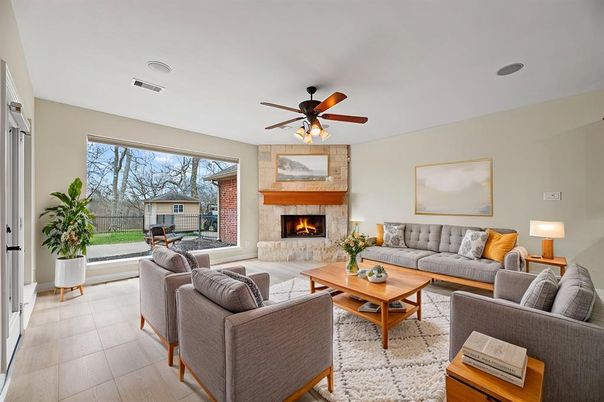 Fireplace, Interior, Living room, Wood Texture Flooring