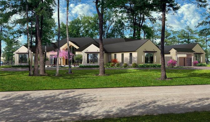 Backyard, Exterior, Facade, Ranch