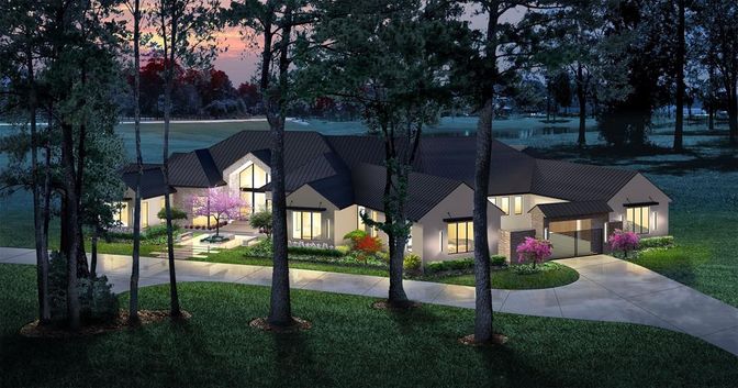 Backyard, Exterior, Facade, Ranch