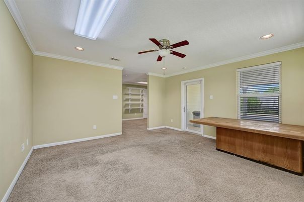Home Office, Interior, Recessed Lighting