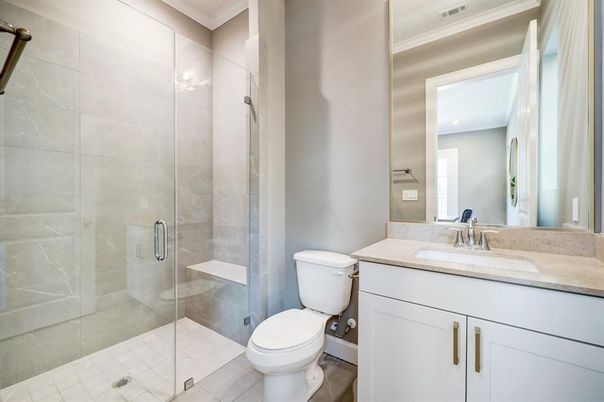Bathroom, Glass Shower, Interior