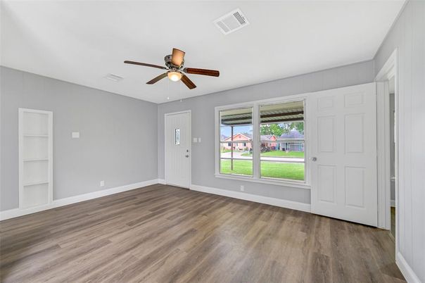 Empty room, Interior, Wood Texture Flooring