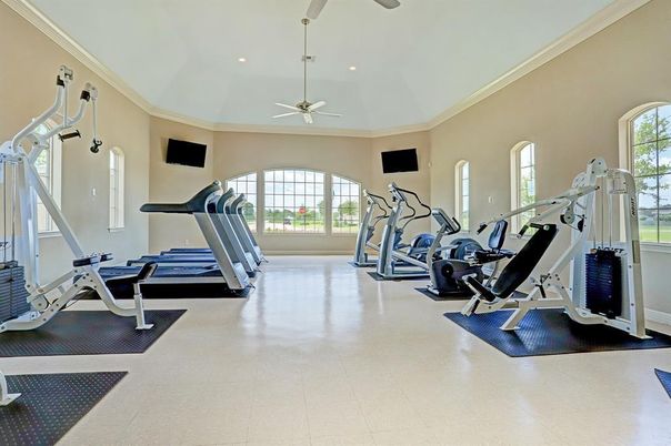 Fitness Equipment, Gym, Interior, Recessed Lighting
