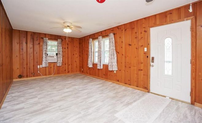 Empty room, Interior, Wood Texture Flooring, Wooden Walls